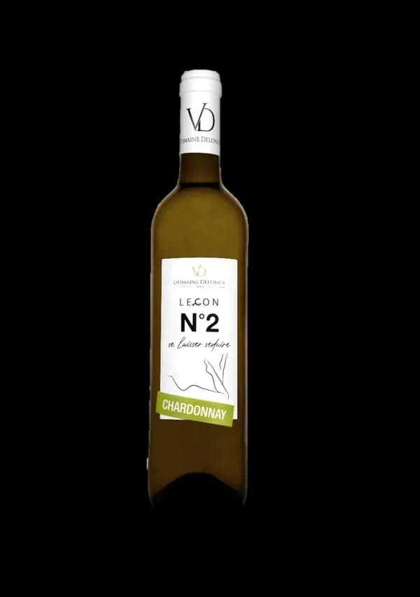 Bouteille de Leçon N°2 Chardonnay — DOMAINE DELONCA, vin blanc