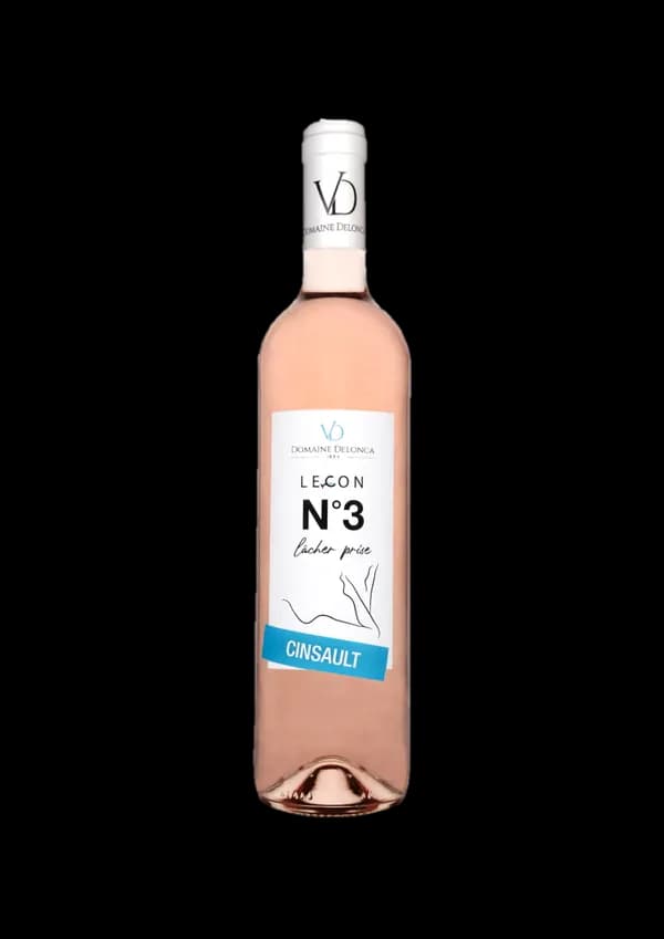 Bouteille de Leçon N°3 Cinsault — DOMAINE DELONCA, vin rosé