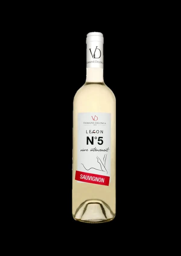 Bouteille de Leçon N°5 Sauvignon — DOMAINE DELONCA, vin blanc