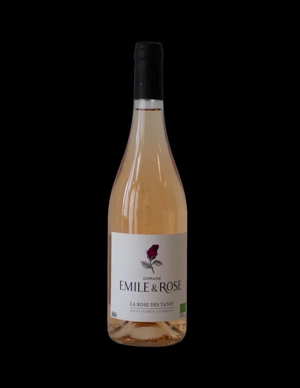 Bouteille de La Rose des Tanes — DOMAINE EMILE ET ROSE, vin rosé