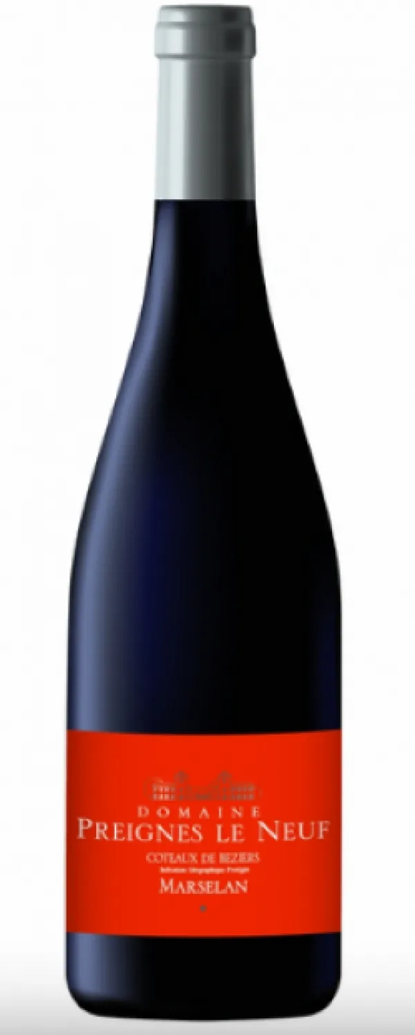 Bouteille de Marselan — DOMAINE PREIGNES LE NEUF, vin rouge