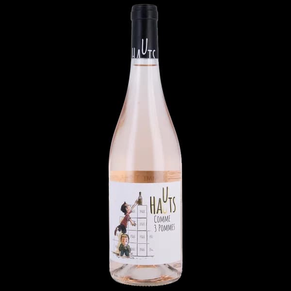 Bouteille de Hauts comme 3 Pommes Rosé — DOMAINE PREIGNES LE VIEUX, vin rosé