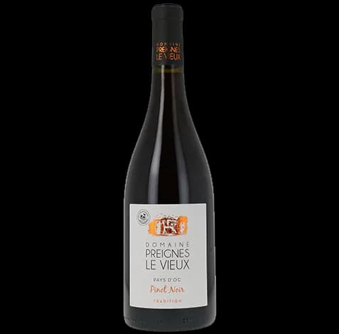 Bouteille de Preignes Tradition Pinot Noir — DOMAINE PREIGNES LE VIEUX, vin rouge