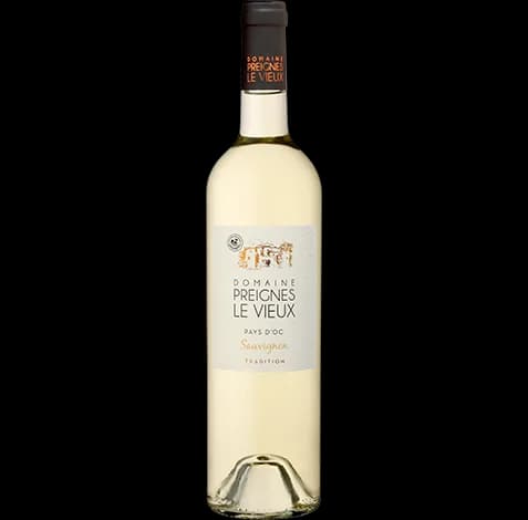 Bouteille de Preignes Tradition Sauvignon — DOMAINE PREIGNES LE VIEUX, vin blanc