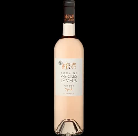 Bouteille de Preignes Tradition Syrah Rosé — DOMAINE PREIGNES LE VIEUX, vin rosé