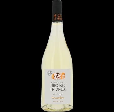 Bouteille de Preignes Tradition Vermentino sur lie — DOMAINE PREIGNES LE VIEUX, vin blanc
