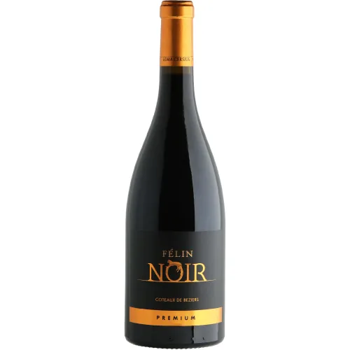 Bouteille de Félin Noir Premium — ALMA CERSIUS, vin blanc/rouge