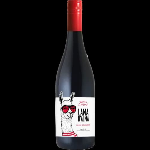 Bouteille de Lama d'Alma — ALMA CERSIUS, vin blanc/rosé/rouge