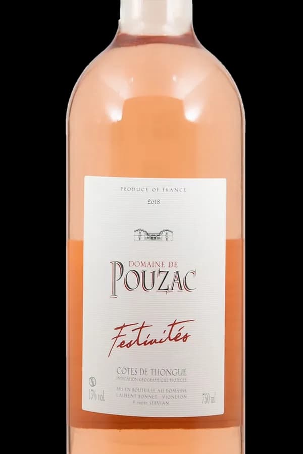 Bouteille de Festivités — DOMAINE DE POUZAC, vin rosé